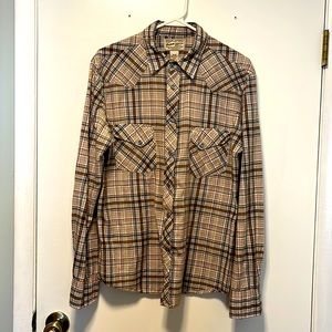 Stapleford Brand, Vintage, Western, long sleeve, Pearl Snap, men’s medium